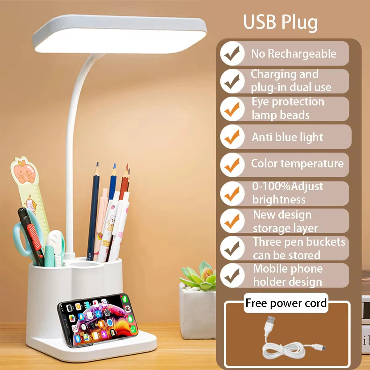 Lampe de Chevet LED USB