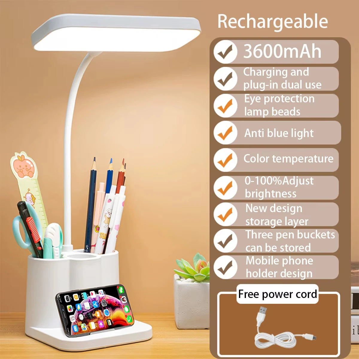 Lampe de Chevet LED USB